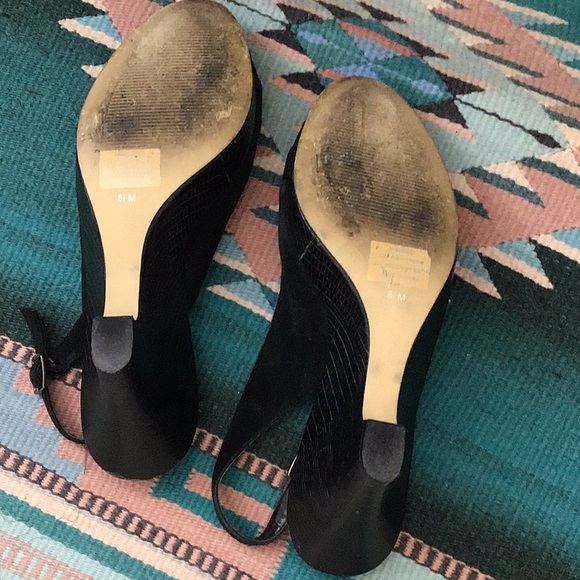 Coldwater Creek Peep Toe Sling Back Heels - Picture 5 of 7